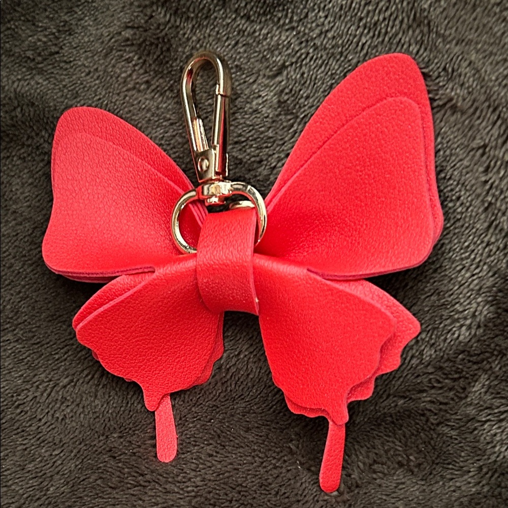 Beautiful Faux Leather Butterfly Bag Charm or Keychain - Picture 4 of 8